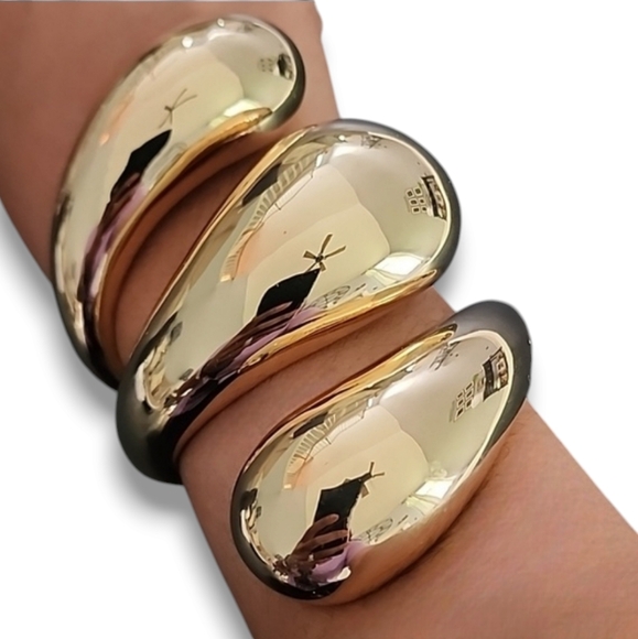 ZARA Large Rigid Triple Bracelet - Picture 2 of 14